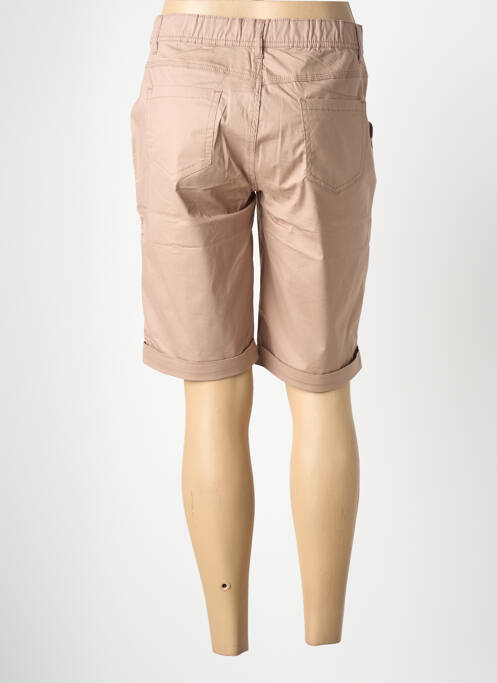 Bermudă țesătură poplin mărime normală bej GEVANA femme