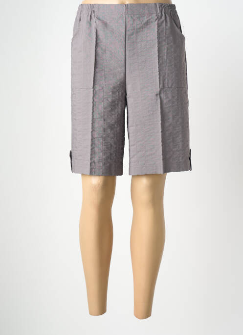 Bermudă talie elastică mărime normală gri GEVANA femme