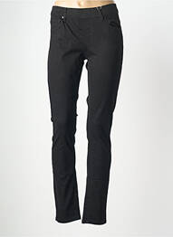 Pantalon slim talie elastică negru GEVANA femme