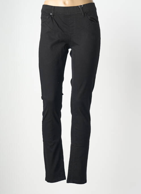Pantalon slim talie elastică negru GEVANA femme