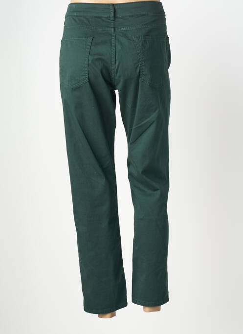 Pantalon 7/8 închidere cu fermoar sub clapetă cu nasturi verde GEVANA femme