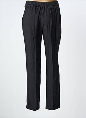 Pantalon drept țesătură crep mărime normală negru GEVANA femeie
