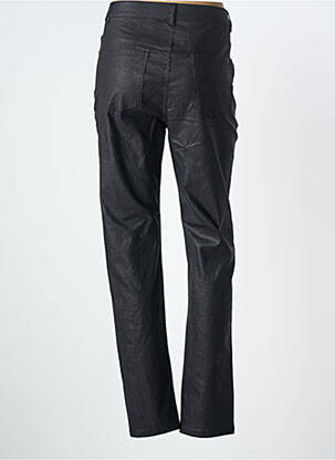 Pantalon slim țesătură acoperită mărime normală negru GEVANA femeie