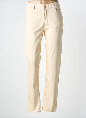 Blugi cu croială slim elasticitate mărime normală bej GEVANA femme