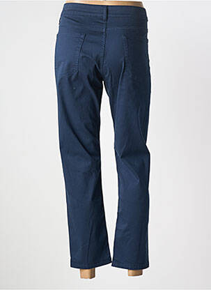 Pantalon 7/8 țesătură poplin mărime normală albastru GEVANA femeie