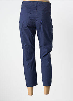 Pantalon 7/8 țesătură poplin mărime normală albastru GEVANA femeie