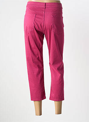 Pantalon 7/8 țesătură poplin mărime normală roz GEVANA femeie