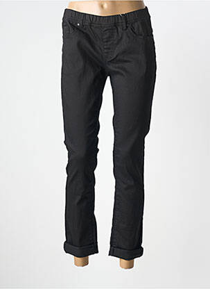 Jegging țesătură poplin mărime normală negru GEVANA femeie