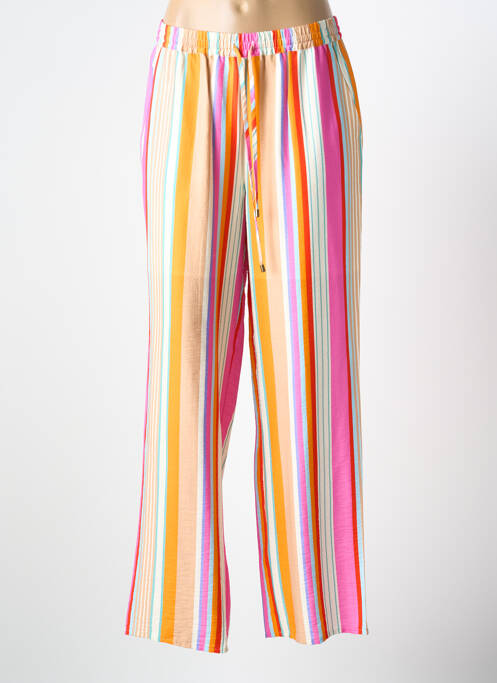 Pantalon larg țesătură crep mărime normală portocaliu ESQUALO femme