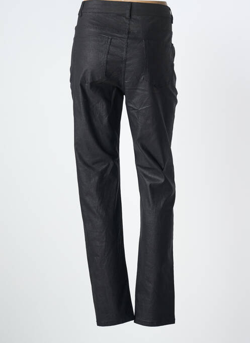 Pantalon slim țesătură acoperită mărime normală negru GEVANA femme