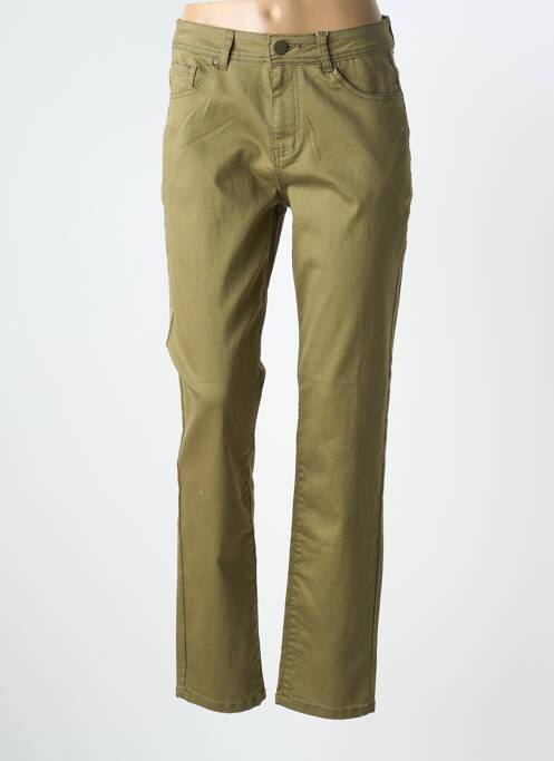 Blugi cu croială slim elasticitate mărime normală verde GEVANA femme