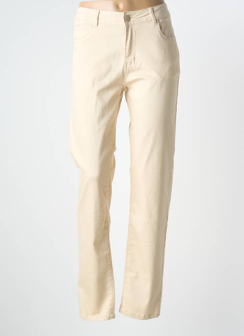 Blugi cu croială slim elasticitate mărime normală bej GEVANA femme