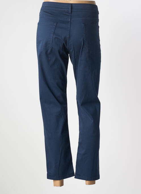 Pantalon 7/8 țesătură poplin mărime normală albastru GEVANA femme