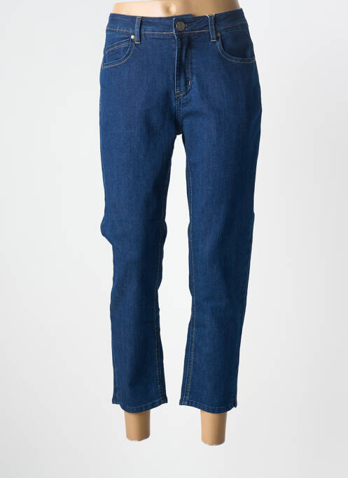 Blugi cu croială slim țesătură brută mărime normală albastru GEVANA femme