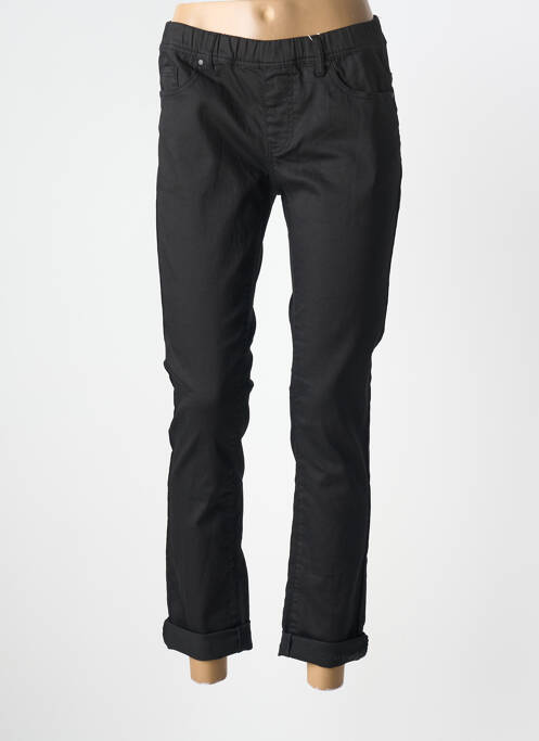 Jegging țesătură poplin mărime normală negru GEVANA femme