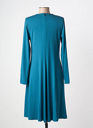 Rochie midi mâneci lungi mâneci lungi albastru MALOKA femeie