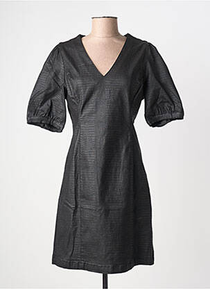 Rochie midi mâneci scurte mâneci scurte negru CREAM femme