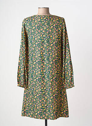 Rochie midi imprimeu floral mâneci lungi verde LA FIANCÉE femeie