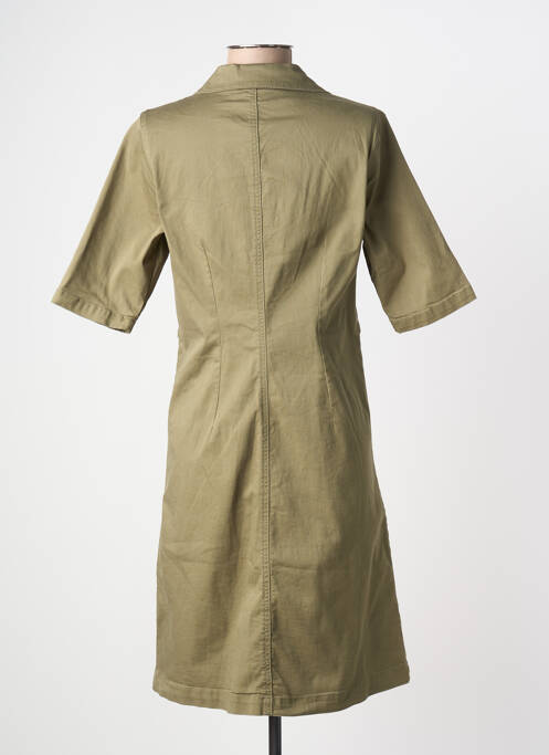 Rochie midi mâneci scurte mâneci scurte verde CREAM femme