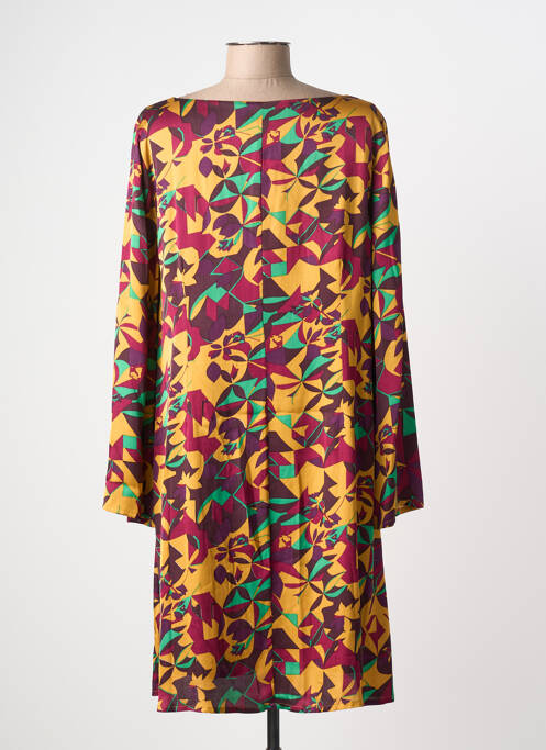 Rochie midi croială fluidă mâneci lungi violet LA FIANCÉE femme