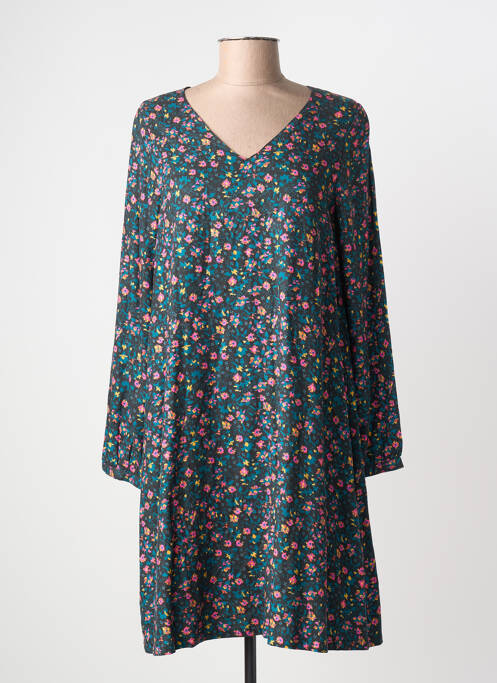 Rochie midi imprimeu fantezie mâneci lungi albastru LA FIANCÉE femme