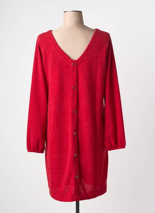 Rochie scurtă mâneci lungi mâneci lungi roșu MALOKA femme