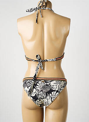 Costum de baie din două piese elasticitate top triunghiuri bej LPB femme
