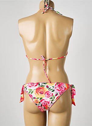 Costum de baie din două piese elasticitate top triunghiuri alb BANANA MOON femme
