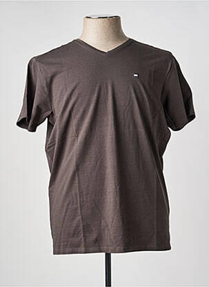 Tricou croială cambrată mâneci scurte verde SUN VALLEY homme