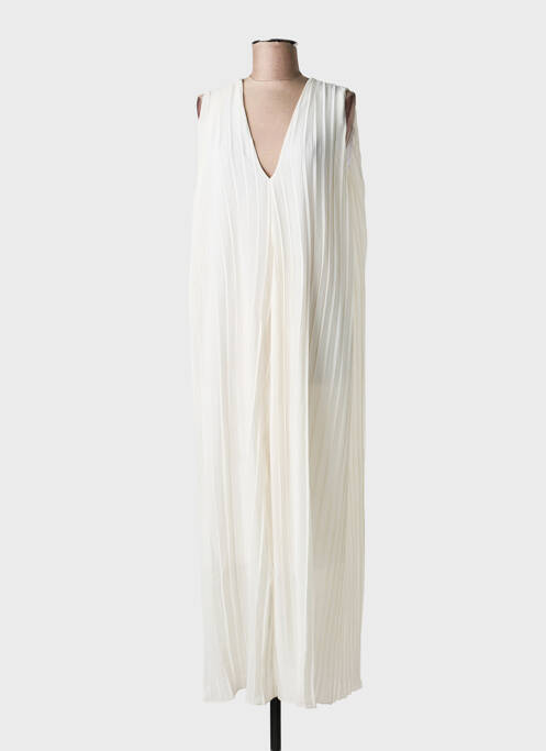 Rochie lungă fără mâneci fără mâneci alb PINK P femme