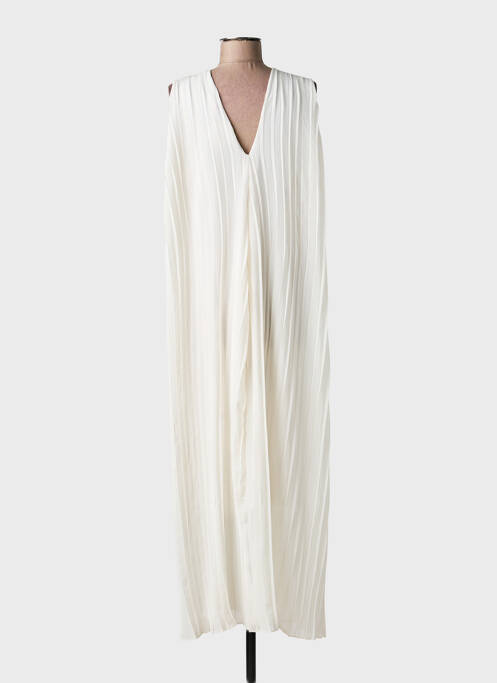 Rochie lungă fără mâneci fără mâneci alb PINK P femme