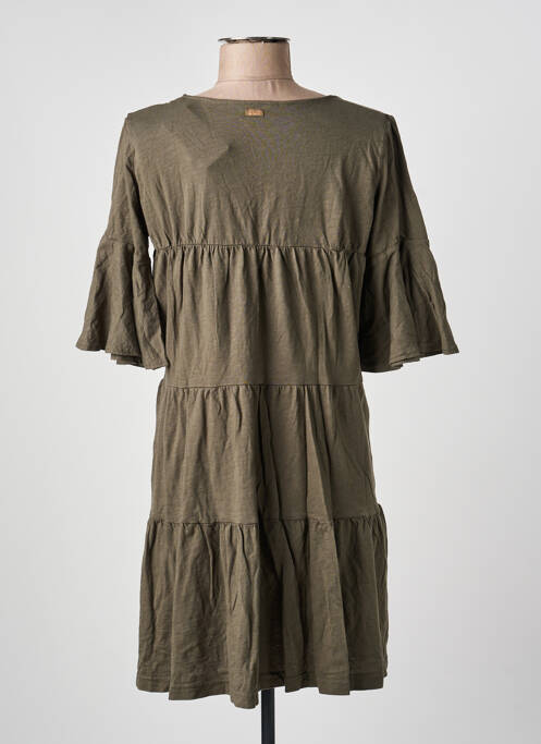 Rochie scurtă mâneci scurte mâneci scurte verde BANANA MOON femme