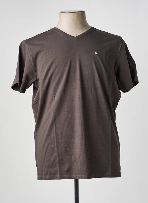 Tricou croială cambrată mâneci scurte verde SUN VALLEY homme