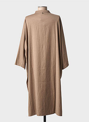 Rochie midi mâneci lungi mâneci lungi maro FRAU femeie