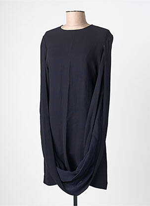 Rochie scurtă închidere cu fermoar la spate mâneci lungi negru SEMICOUTURE femeie
