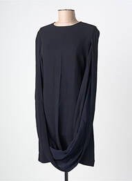 Rochie scurtă închidere cu fermoar la spate mâneci lungi negru SEMICOUTURE femme