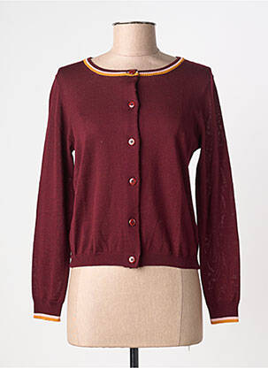 Vestă cu mâneci lungi croială cambrată violet NIU femme