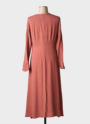 Rochie lungă mâneci lungi mâneci lungi portocaliu ATTIC AND BARN femeie