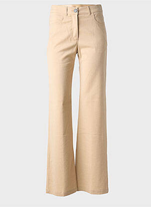 Pantalon drept elasticitate mărime normală bej MOMONI femeie