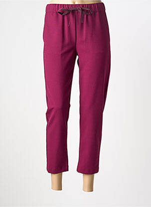 Pantalon 7/8 elasticitate mărime normală violet SEMICOUTURE femeie