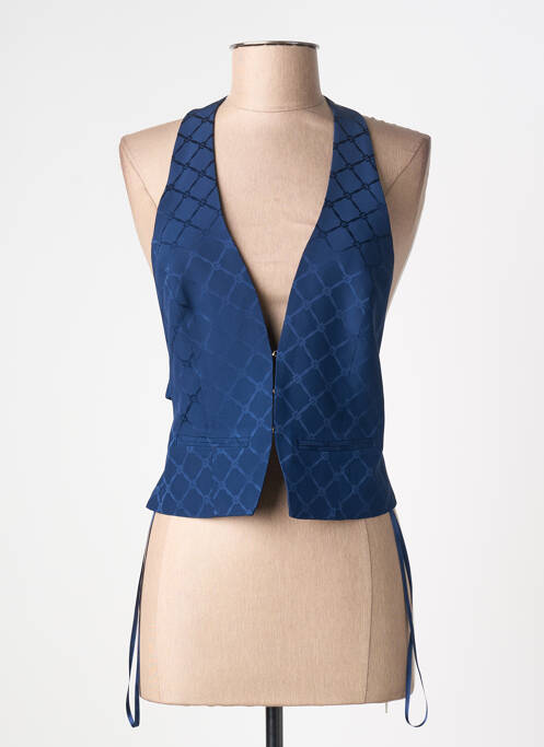 Top croială cambrată fără mâneci albastru ELISABETTA FRANCHI femme