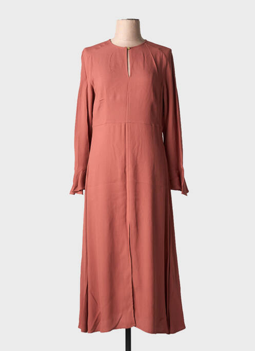 Rochie lungă mâneci lungi portocaliu ATTIC AND BARN femme