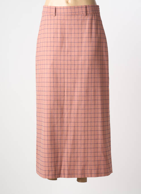 Fustă lungă croială dreaptă roz NIU femme
