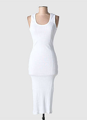 Rochie midi fără mâneci fără mâneci alb LA PETITE FRANCAISE femeie