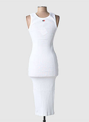 Rochie midi fără mâneci fără mâneci alb LA PETITE FRANCAISE femeie