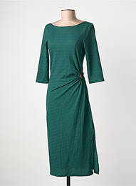 Rochie midi mâneci lungi mâneci lungi verde OPULLENCE femme