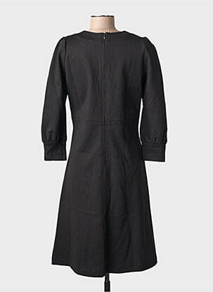 Rochie midi mâneci lungi mâneci lungi negru SUMMUM femeie