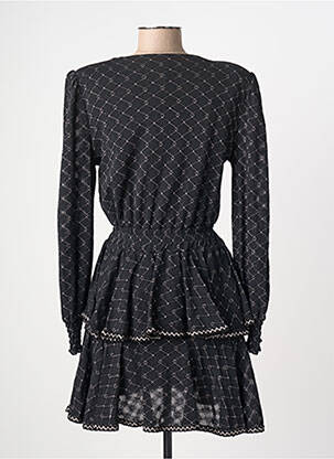 Rochie midi croială fluidă mâneci lungi negru PHO FIRENZE femeie