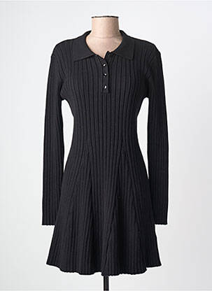 Rochie midi mâneci lungi mâneci lungi negru DIXIE femeie