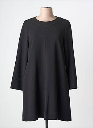 Rochie midi mâneci lungi mâneci lungi negru DIXIE femme